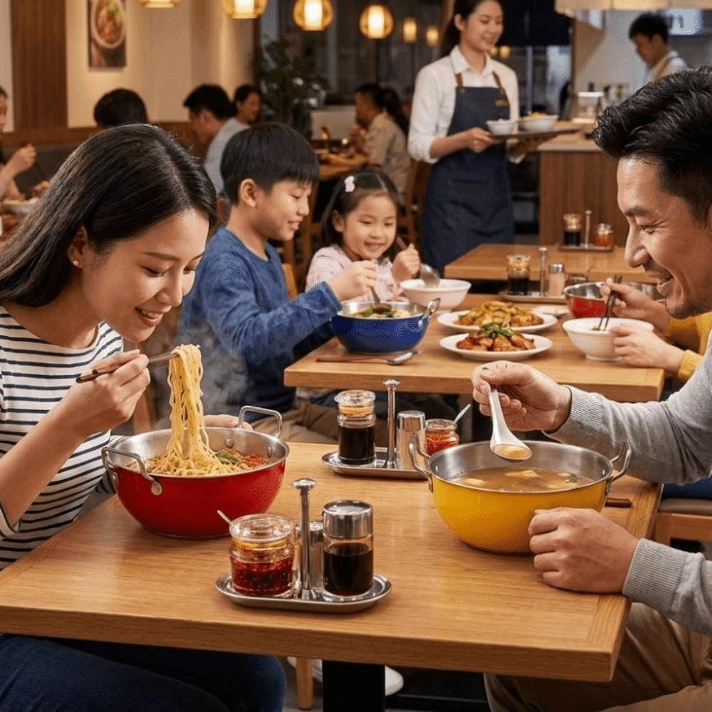 Food Grade Dual Handle Bowls Stainless Steel Kitchen Cooking Bowls Instant Noodle Bowl Kitchen