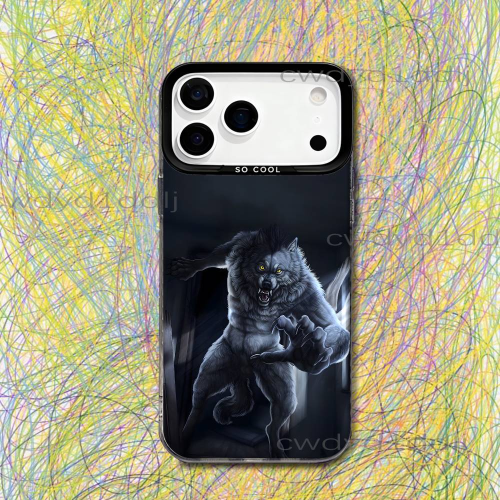 

Cool S-Sigma Alpha Wolf Meme Phone Case For iPhone 17,16,15,14,13,12,11,X,8,7,Pro,Max,Plus,SE4,Air,Mini IMD Gray Hard Matte iPhone15plus
