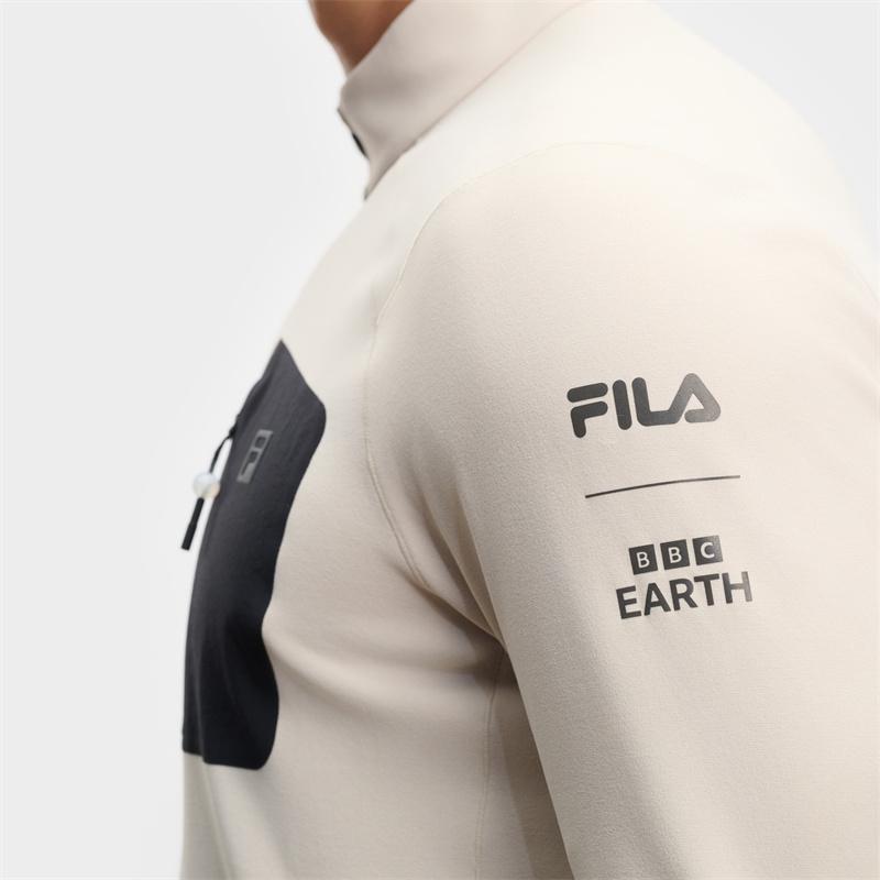 New FILA X BBC EARTH T Shirt Men's Camel A11M437201FBG