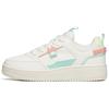 Life Collection Low Top Skateboard Shoes Women's White Green Pink 922018061-25