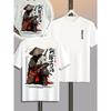 European and American men's summer dark warrior letter print comfortable and breathable round neck T-shirt outdoor street top