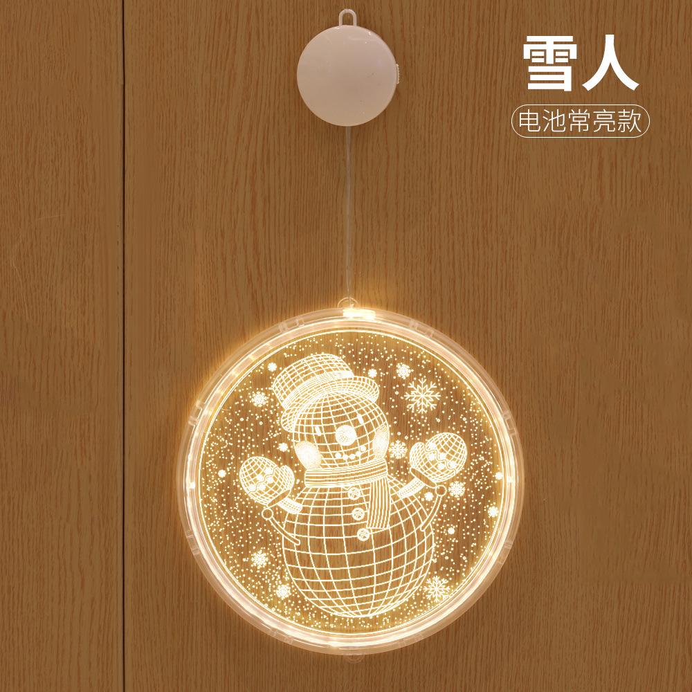 Christmas Decoration Light Neon LightLEDString Lights3DLetter Sucker Hanging Lamp Acrylic Pendant Room Atmosphere Colored