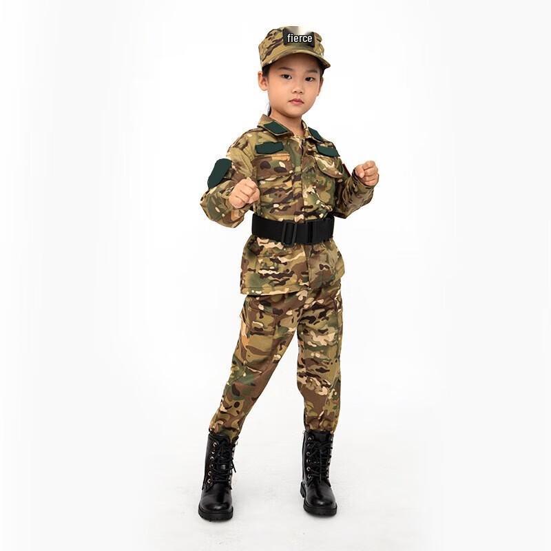 Children's Military Camouflage Training Uniform Set
