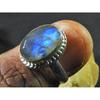 Oval Labradorite Ring US-7 Solid 925 Sterling Silver Gemstone Handmade Ring MK-90