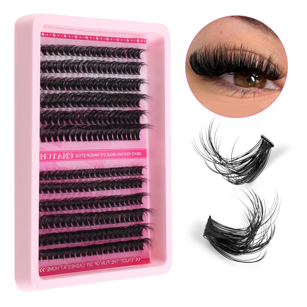 Dense D-Song Single Cluster False Eyelashes Daily Activities Diy Segmented Simulation Curled Eyelashes