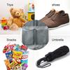 6 Grids Wall-mounted Sundries Organiser Non-woven Fabric Closet Storage Mesh Bag Pocket Clear Hanging Over The Door Cloth Box