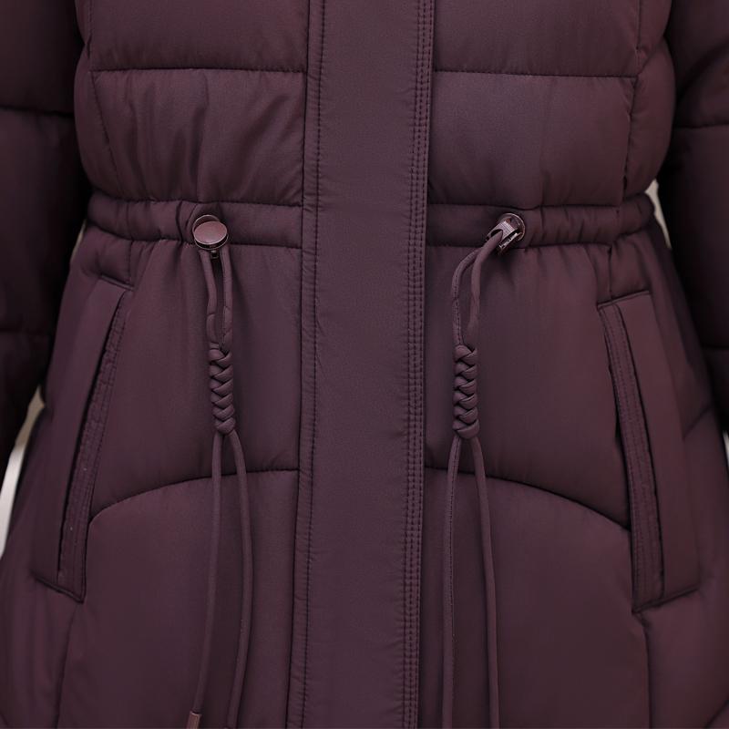 Móda Zimní kabát nadměrné velikosti XL-5XL Dámské dlouhé parky s kapucí Hřejivé Silné Středního věku