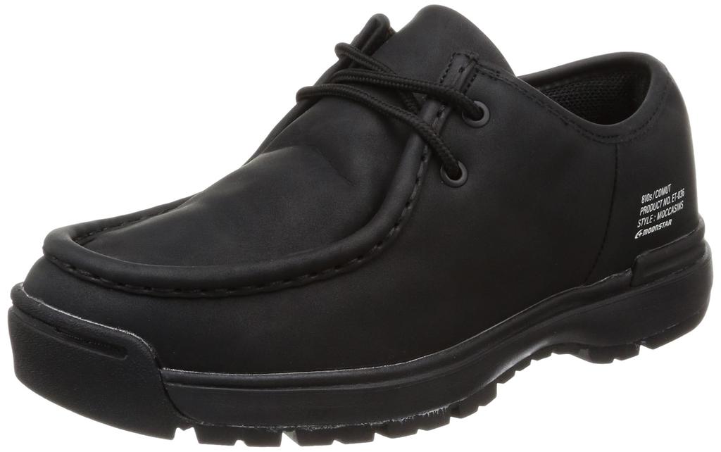 Moonstar Eight Tenth COMUT Matte Size 2E Sneakers, Black, 24.5 Cm,