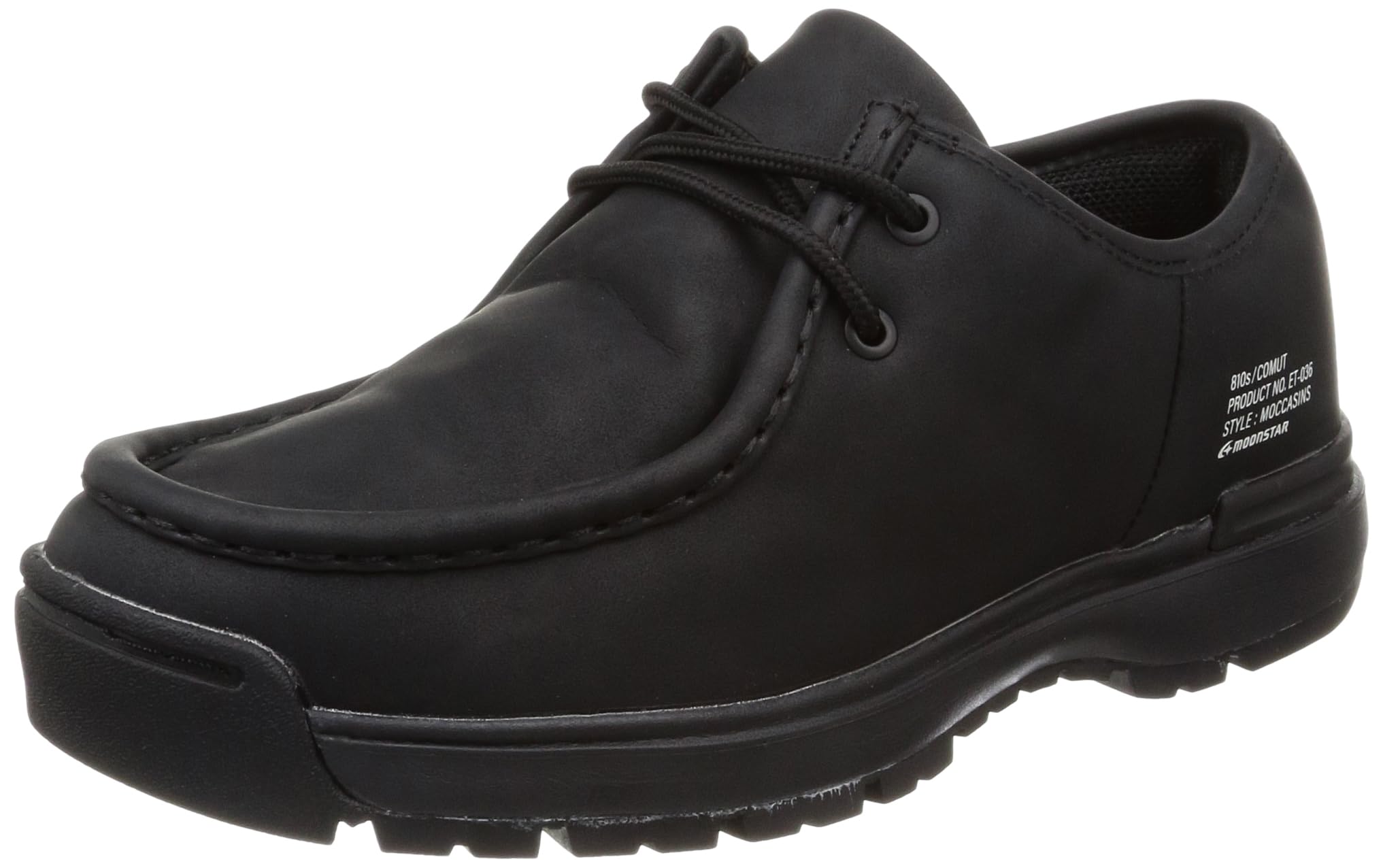 

Moonstar Eight Tenth COMUT Matte Size 2E Sneakers, Black, 24.5 cm,