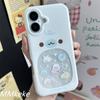 Japan INS Cute Hollowed Out Little Seal Phone Case For iPhone 16 15 14 11 Pro Max 12 13 Pro XR XS MAX 78Plus Mini Back Cover Y2K