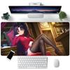 Anime Girl Tohsaka Rin Mouse Pad Large Gaming Keyboard Mat LockEdge Rubber Computer Office Accessories