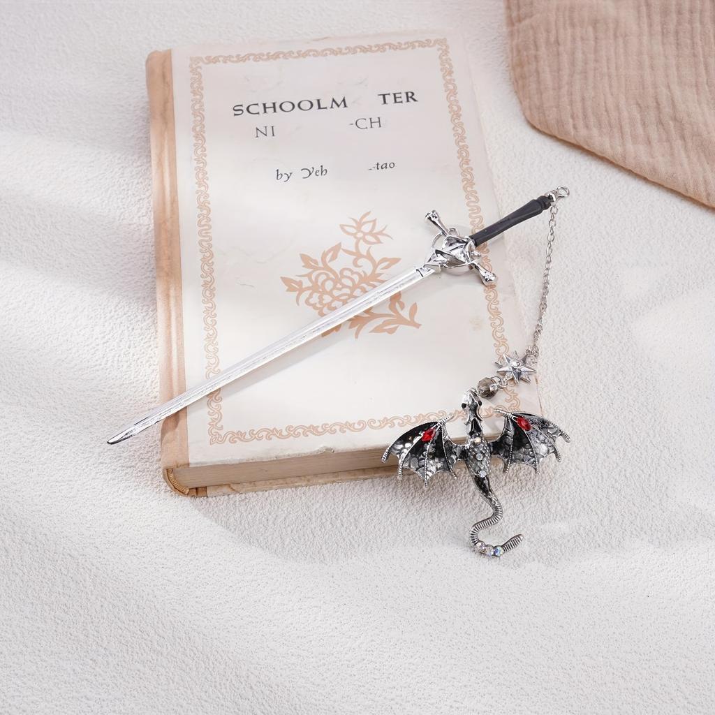 Fantasy Fourth Wing Bookmark - Vintage Tassel Metal Pendant Antique  Book Marker Reading Lovers Gifts Birthday Teacher Readers