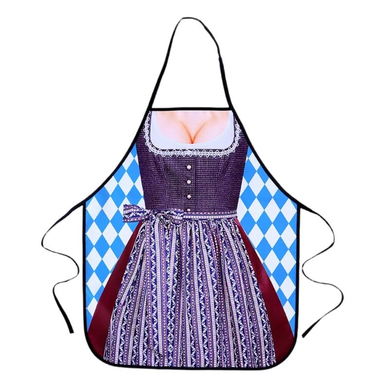 

Long Sleeve Waterproof Smock Apron With Polyester For Cooking Gardening Painting And Household Chores
