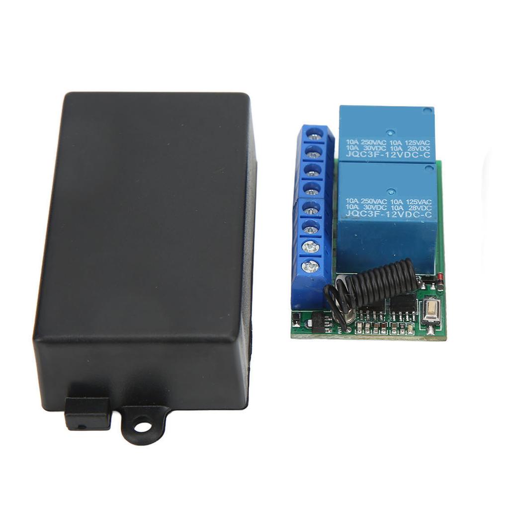 2kanálový zabezpečovací alarm Bezdrátový reléový spínač s dálkovým ovládáním pro domácí rolovací dveře, okno, motocykl