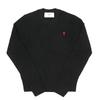 Ami Women Knit Small Heart Logo Fks826 001 009