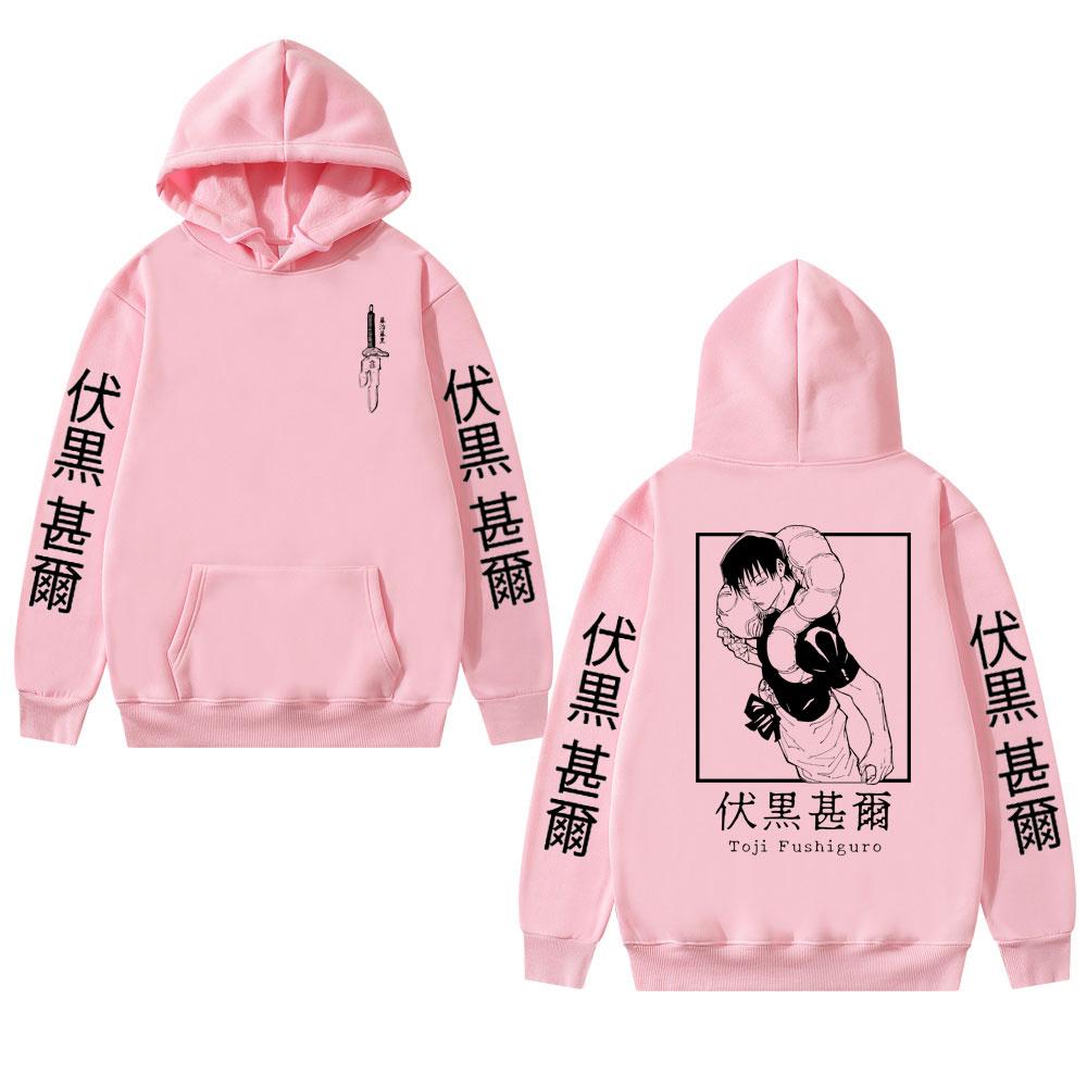 Anime Jujutsu Kaisen Fushiguro Toji Graphic Hoodies Oversized Hooded Sweatshirt Long Sleeves Cotton Hoodie Men Women Clothes