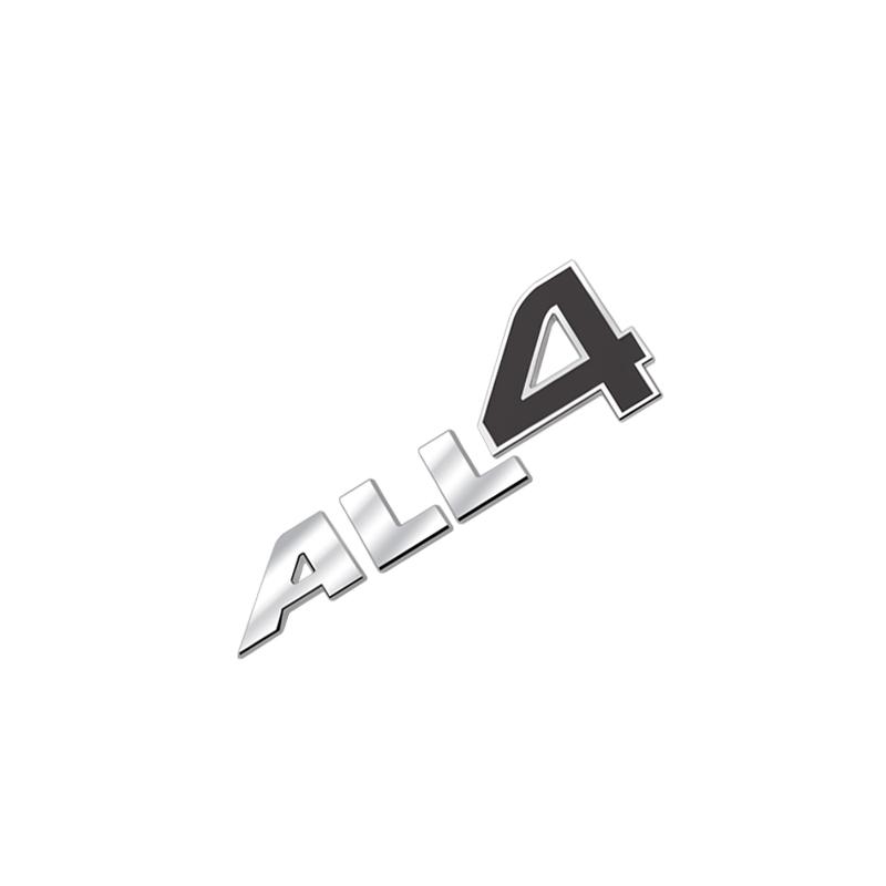 Car Emblem Metal MINI ALL 4 Badge Logo Body Decals Sticker For MINI Cooper S JCW Countryman R60 R61 F60 Clubman Auto Accessories