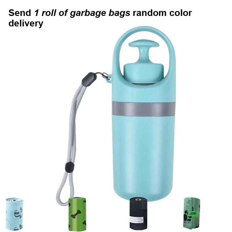 

Pet Handheld Poop Grabber No Touch Portable Dog Scooper Outdoor Pet Waste Pick-up Cleaner Built in 1 Garbage Bag Litter Scoop синий