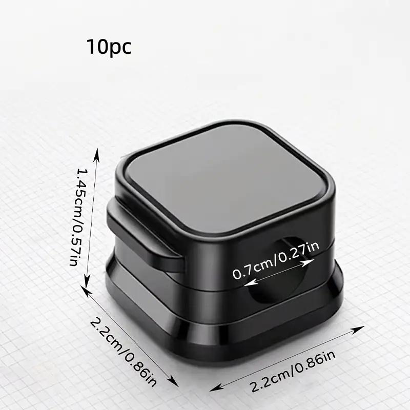 10pcs Strong Magnetic Cord Holders - Universal Cable Management Clips for Desk, Car, Home, Secure Wires for Chargers, Earphones