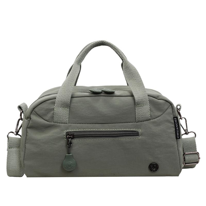 Женская вместительная легкая сумка через плечо зелёный