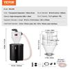 Cyclone Dust Separator w/ Tank Vacuum Cleaner Separator 4" for 50L Tank