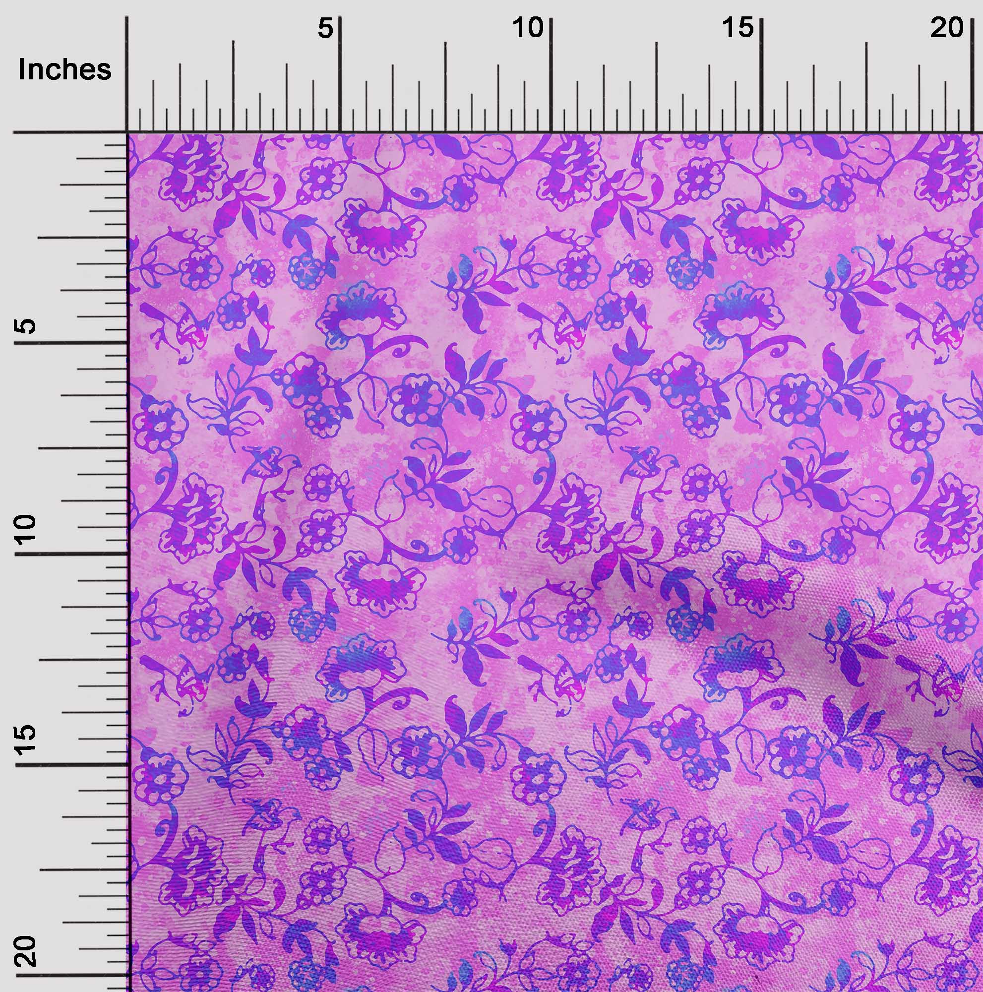 

OneOone Cotton Flex Green Fabric Batik Quilting Material Print Швейна тканина у дворі 40 дюймів 42 Inch Wide - Viscose Chiffon рожевий