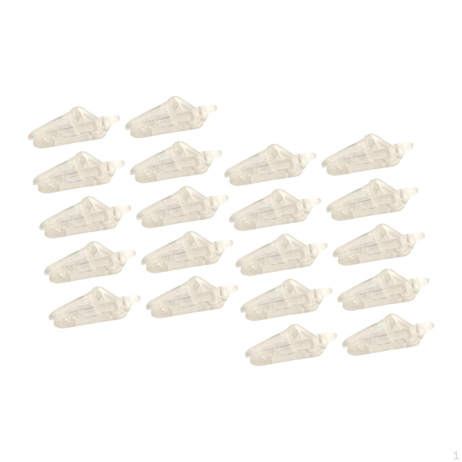 

2x 10Pcs Tent Clips Tarp Fixed Heavy Duty Lock Grips Canopies Clamps for Camping,