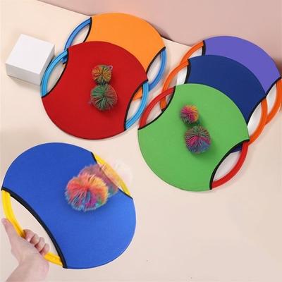 Elastic Disc Paddle Throwing Training Toy Children Adults Outdoor Interactive Collaborative Parent-Child Party Fun Play Game