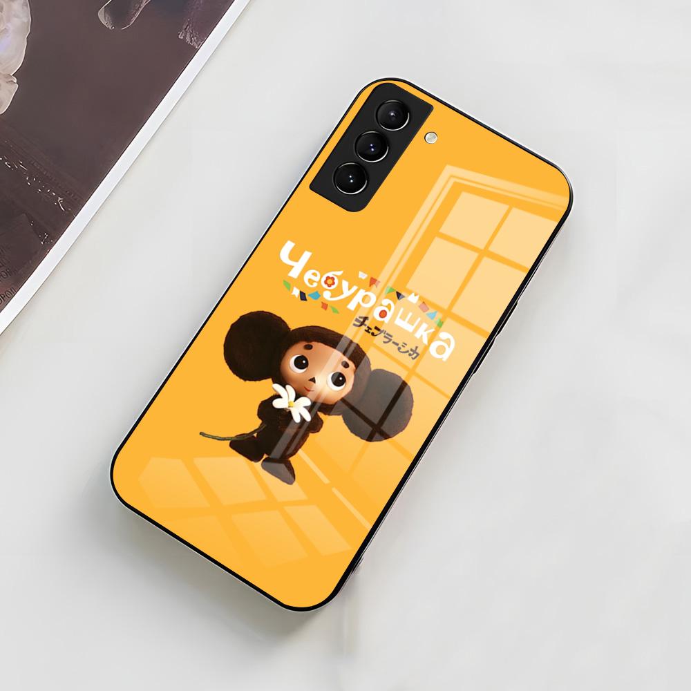 

Чехол-чехол для телефона Чебурашка для Samsung A56 A36 A26 A16 A15 A25 A35 A55 A14 A34 A24 A54 Стеклянный чехол Samsung A24 4G