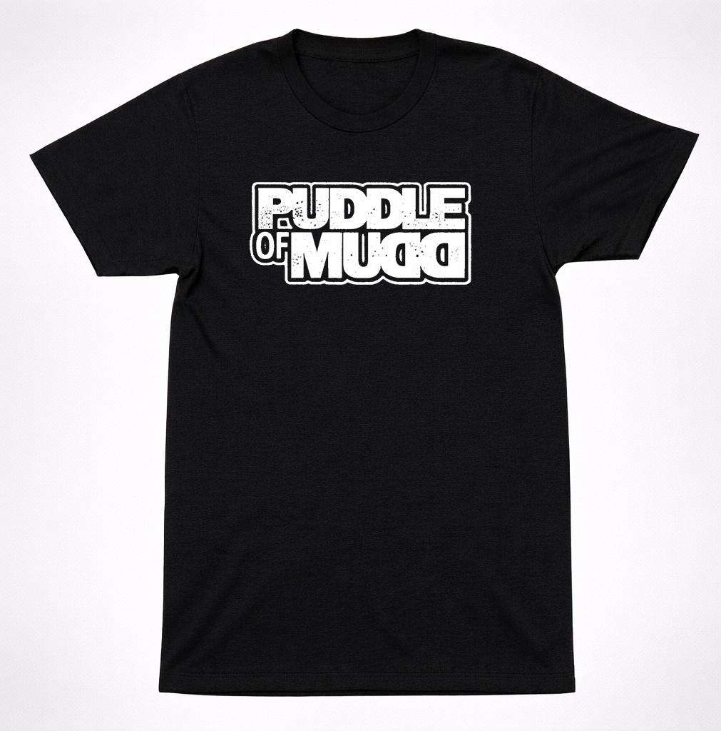 Puddle of Mudd Classic Logo Shirt 2000s Alternative Rock Black Tee S разноцветный