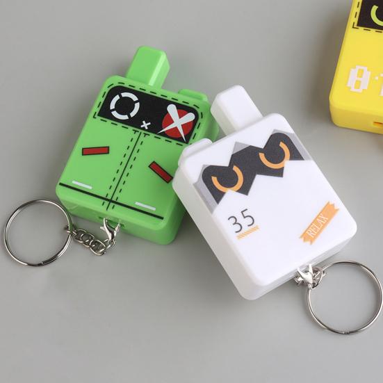 Cartoon Würfel Klicker Schlüsselanhänger Spielzeug Stressabbau Dekompressionsknopf Fidget Schlüsselring Hängende Dekoration Tasche Anhänger Geldbörse