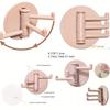 4PCS Multi-Function Hooks - 180° Rotating 3-Claw Hooks for Dorm, Bathroom, Kitchen, Ideal for Towels, Coats, Utensils