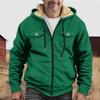 Men's Thickened Button Double Pocket Jacket With Pocket Insert Cotton Jacket