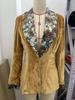 2025 Women's Long Sleeve Patchwork Lace Velvet Jacket