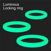 3pcs Male Luminous Penis Rings Smooth Silicone Delay Ejaculation Cock Ring Sexy Erection Ring Adult Product Sex Toys For Men