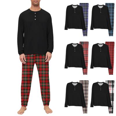 Men's Pajama Set, Long Sleeve And Long Pants, Two-piece Set