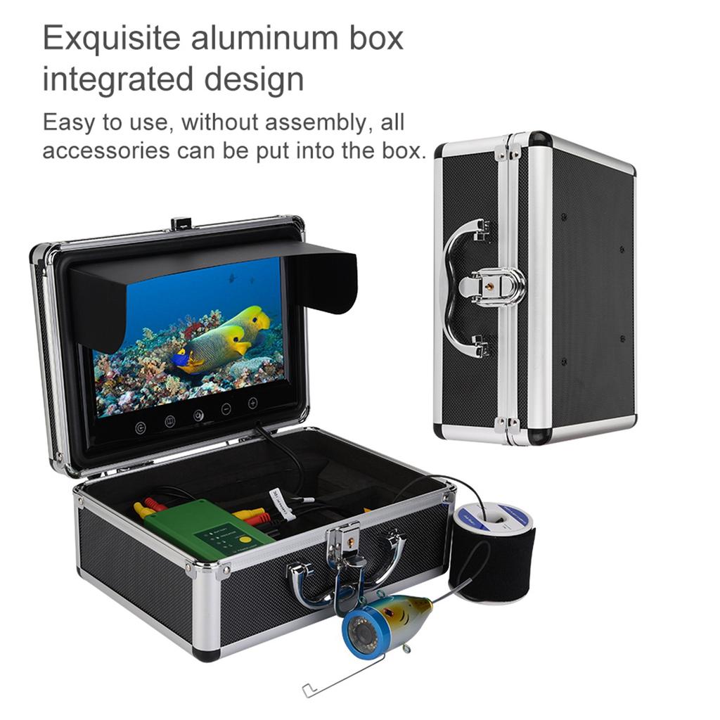 9inches 30 LEDs 1000TVL Fish Finder Underwater Fishing Camera for Sea River Fishing 30m
