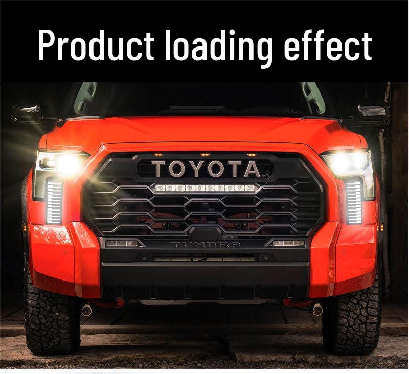 LED Daytime Running Turn Signal Fog Lights for 2022-2025 Toyota Tundra Front Bumper