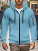 European Size Spring and Autumn Men's Sweater Hooded Zipper Multi-pocket Jumper Men's Sports and Leisure Jacket