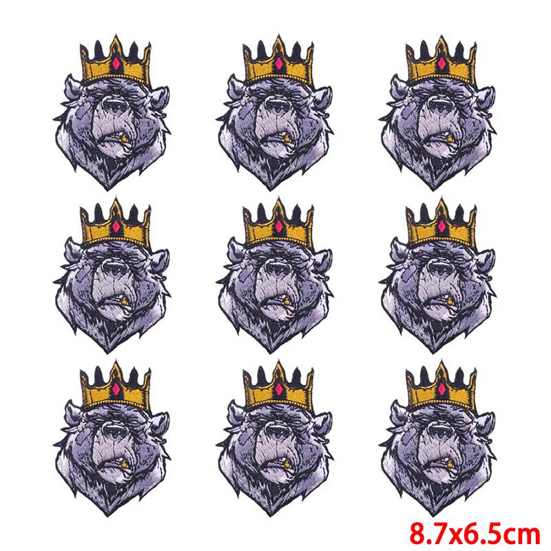 10 Pcs/lot Wholesale Embroidery Patch Iron On Patches For Clothing Patches On Clothes Jackets Decor Applique Sew Supplies