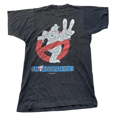 Vintage Ghostbusters II Single Stitch T-Shirt 1989 80er Schwarz Herren