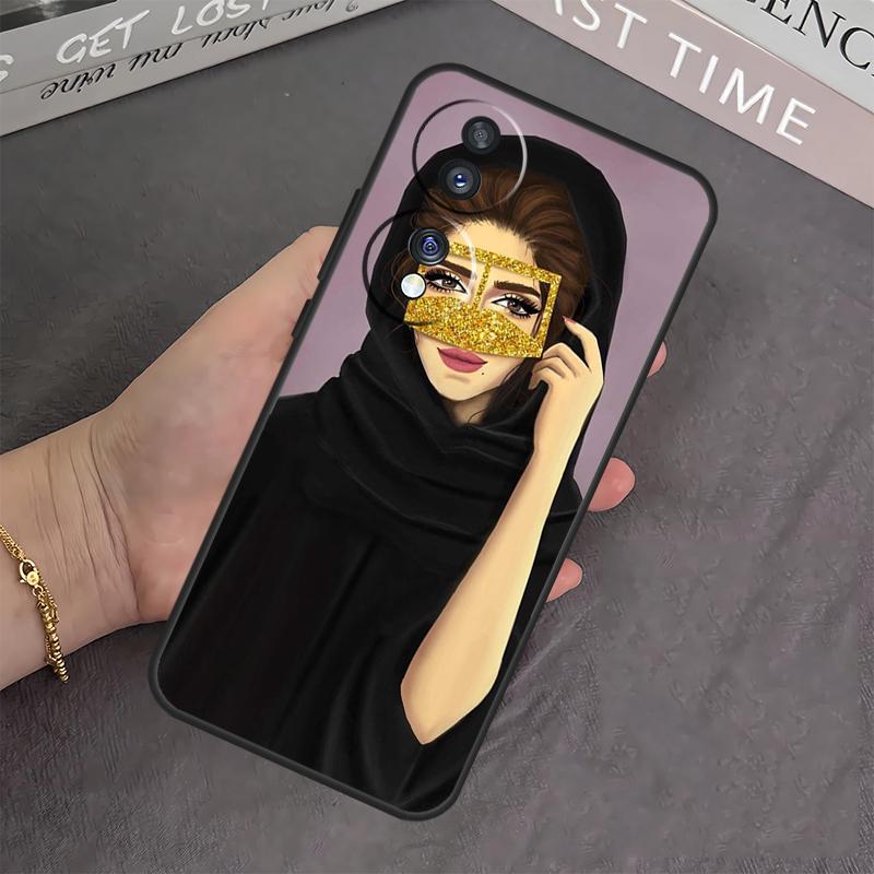 Islamic Muslim Hijabi Girls Cover For Honor Magic 6 Pro 5 Lite 10 50 70 90 Honor X8b X9b X7 X8 X9 X6a X7a X8a X9a Case