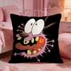 CCourage The Cowardlys DDogs Cushion Cover Premium Comfort Reversible Pillow CoveTwo In One Design For Any Room  Car Interior
