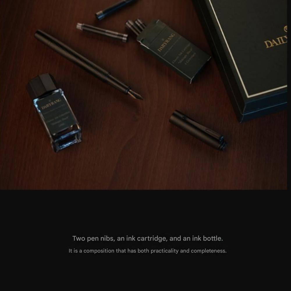 Dailyrang Black Fountain Pen Gift Set