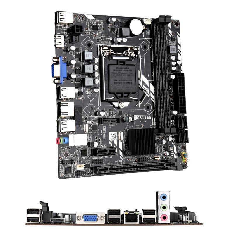 LGA1155 DDR3 M-ATX H61M motherboards for Intel core i7 i5 i3 pentium celeron processors