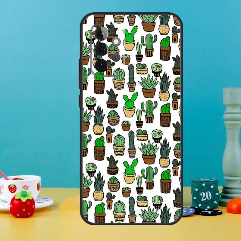 Cactus Succulent Case For Samsung Galaxy A05 A36 A56 A26 A16 A53 A33 A13 A12 A32 A52 A55 A35 A15 A54 A34 A14