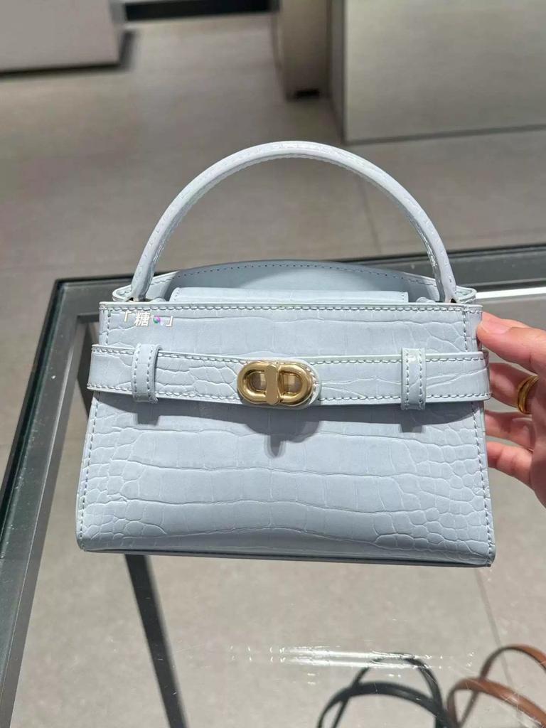 Spring and Summer New Portable Small Square Bag New Crocodile Pattern Bag Fashionable Versatile Commuter Single Shoulder Oblique Span Bag
