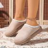 Winter 2024 Warm Fluffy Woman Slippers Soft Bottom Non Slip Thick Plush Clogs Women Casual Platform House Shoes Slides 43
