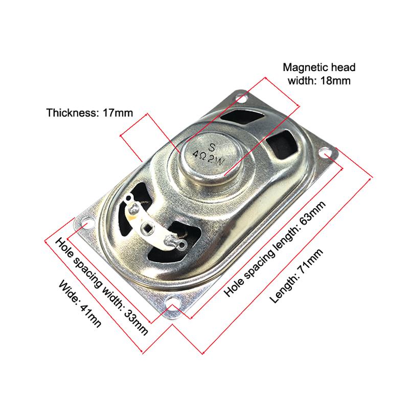 1Pcs 4070 Ultra-thin LCD Monitor/TV Speaker Horn 4/8/16 Ohms 1/2/3/5 Watt 7x4cm Horn Loud Speaker DIY Accessories
