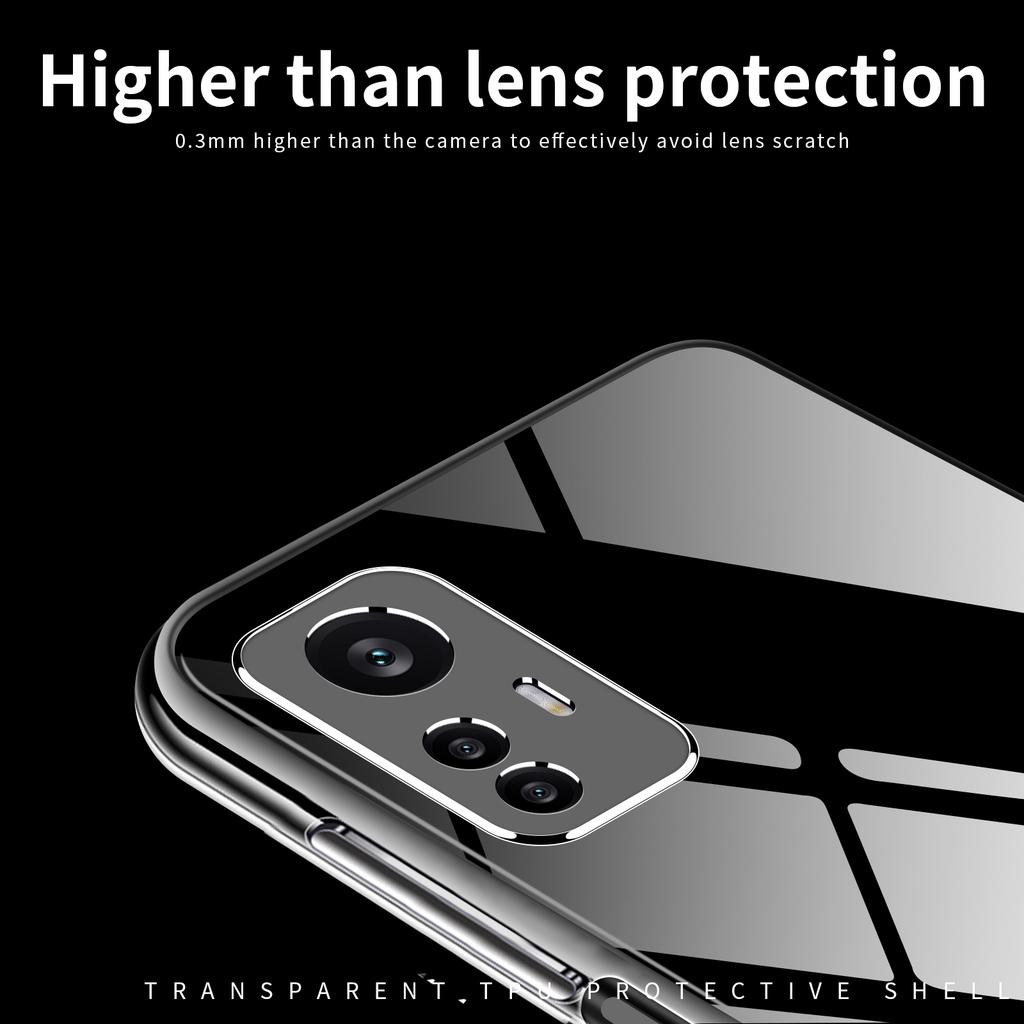 MOFI For Xiaomi Redmi Note 12S 4G Drop-proof Transparent Smartphone Case Soft TPU Phone Cover